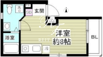 レティーナ銀座イースト 402 間取り図