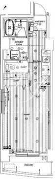 ミリオングランデ元赤坂ヒルズ 504 間取り図