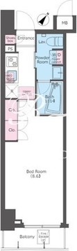 コンフォリア滝野川 206 間取り図