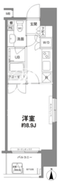 コンフォリア新宿御苑1 304 間取り図