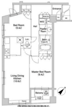 コンフォリア原宿 304 間取り図
