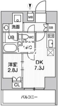 オルタナ十条 1302 間取り図
