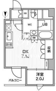 オルタナ押上 303 間取り図