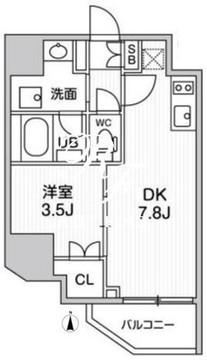 オルタナ亀戸3 905 間取り図