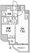 オルタナ亀戸3 705 間取り図