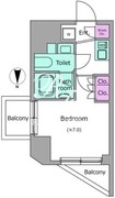 クレヴィアリグゼ北品川2ステーションコート 902 間取り図