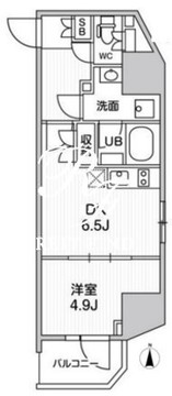 オルタナ亀戸3 1001 間取り図