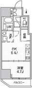 オルタナ亀戸3 804 間取り図