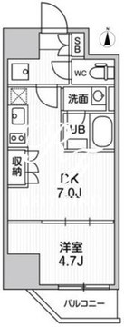 オルタナ亀戸3 1002 間取り図