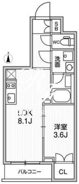 オルタナ亀戸3 703 間取り図