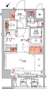 ハーモニーレジデンス日本橋イースト 502 間取り図