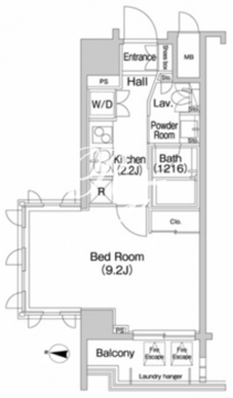 コンフォリア麻布イースト 309 間取り図