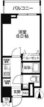 ラクラス両国 505 間取り図