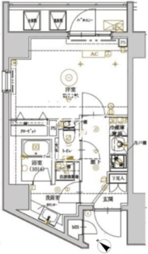 アルテシモエスク 501 間取り図