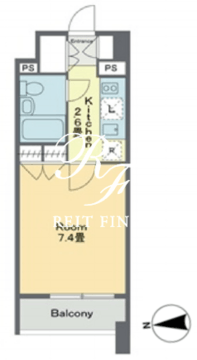 ベルファース戸越スタティオ 609 間取り図