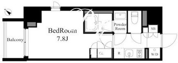 ラティエラ上野入谷 403 間取り図