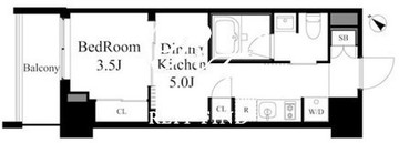 ラティエラ上野入谷 804 間取り図