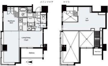 アジリア代々木J's 702 間取り図