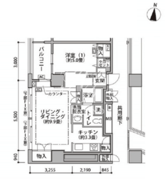 東雲キャナルコートCODAN 19-402 間取り図