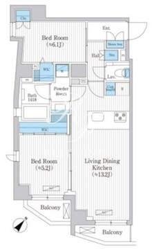 アーバンプレミア池尻大橋 502 間取り図