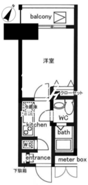 レジディア日本橋人形町2 907 間取り図