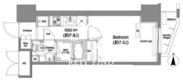 コンフォリア西蒲田 306 間取り図
