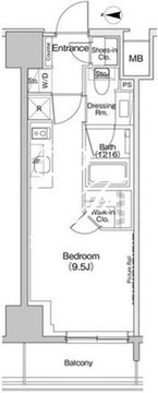 ザ・パークハビオ入谷 806 間取り図