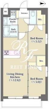 テアトル富ヶ谷 701 間取り図