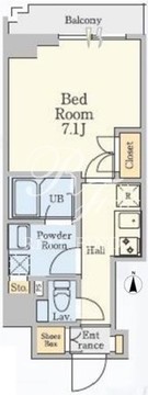 クレストコート蔵前 302 間取り図