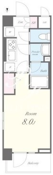 フェリシータ戸山 302 間取り図