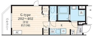 フォセット池田山 202 間取り図