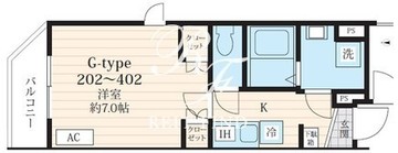 フォセット池田山 302 間取り図