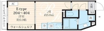 フォセット池田山 404 間取り図
