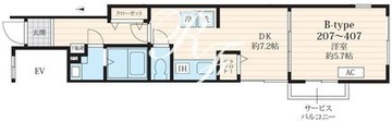 フォセット池田山 307 間取り図