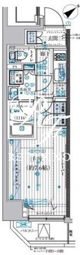 ブライズ池袋 801 間取り図