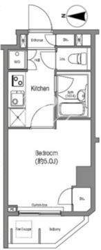 コンフォリア小石川 302 間取り図