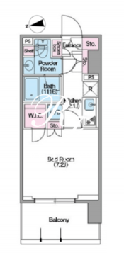 コンフォリア東新宿ステーションフロント 403 間取り図