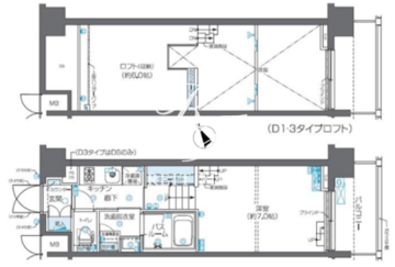 ズーム芝浦 904 間取り図