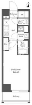 グランジット菊川 202 間取り図