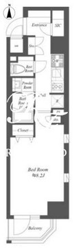 グランジット菊川 503 間取り図