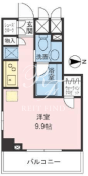 ザパームス両国 501 間取り図