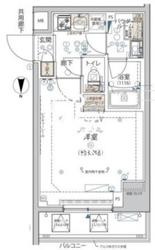 アルコバレーノ錦糸町 603 間取り図