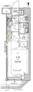アルコバレーノ錦糸町 404 間取り図