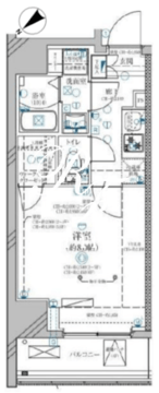 ディアレイシャス鶯谷 501 間取り図