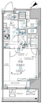 ディアレイシャス鶯谷 502 間取り図