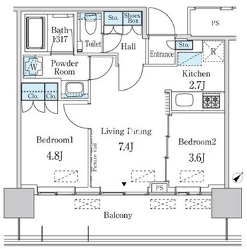 JP noie 蔵前 2204 間取り図