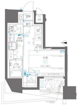 ズーム大島 301 間取り図