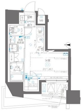 ズーム大島 1101 間取り図