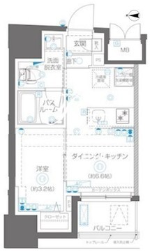 ズーム大島 402 間取り図