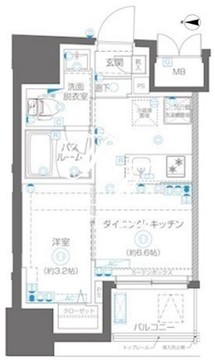 ズーム大島 802 間取り図